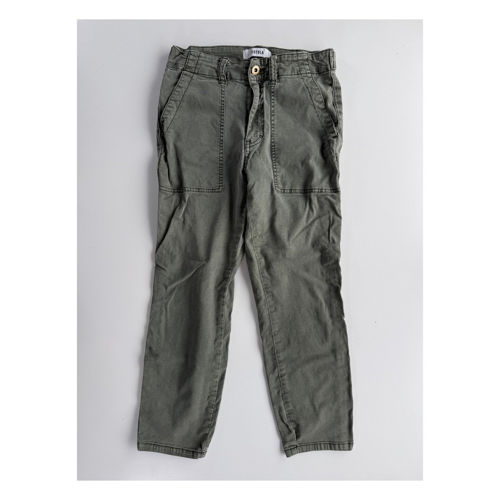 PISTOLA Mara Straight Leg Capri Utility Pant‎ Womens 26 (25x22) Green Military